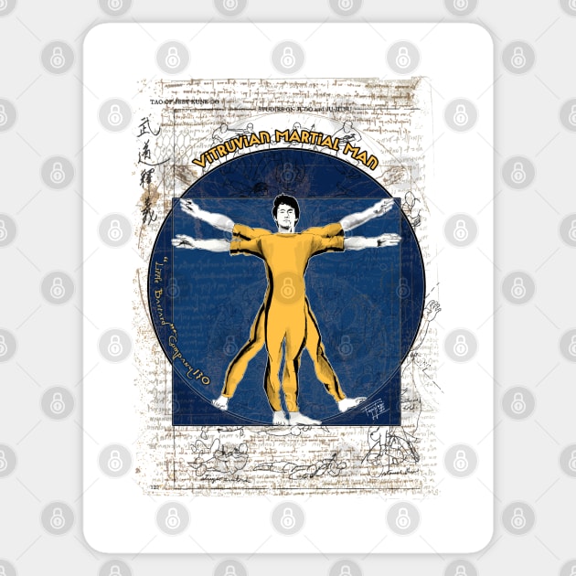 Vitruvian Martial Art Sticker by LittleBastard